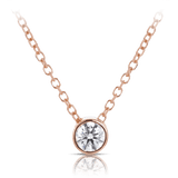 Quintessential 0.25 Carat Diamond Pendant in 18ct Rose Gold Hardy Brothers 