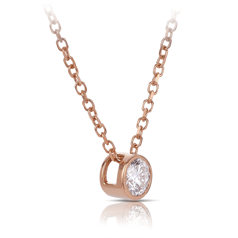 Quintessential 0.25 Carat Diamond Pendant in 18ct Rose Gold Hardy Brothers 