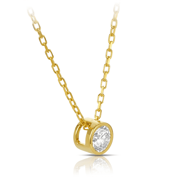 Quintessential 0.25 Carat Diamond Pendant in 18ct Yellow Gold Hardy Brothers 
