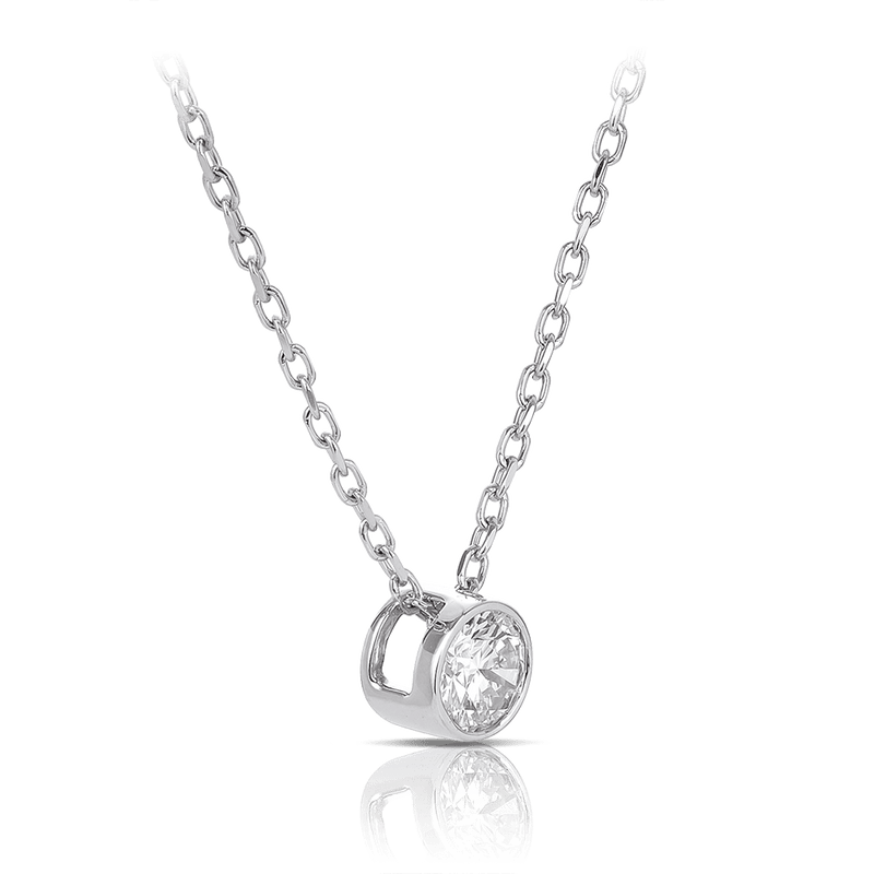 Quintessential 0.25 Carat Diamond Pendant in 18ct White Gold Hardy Brothers 