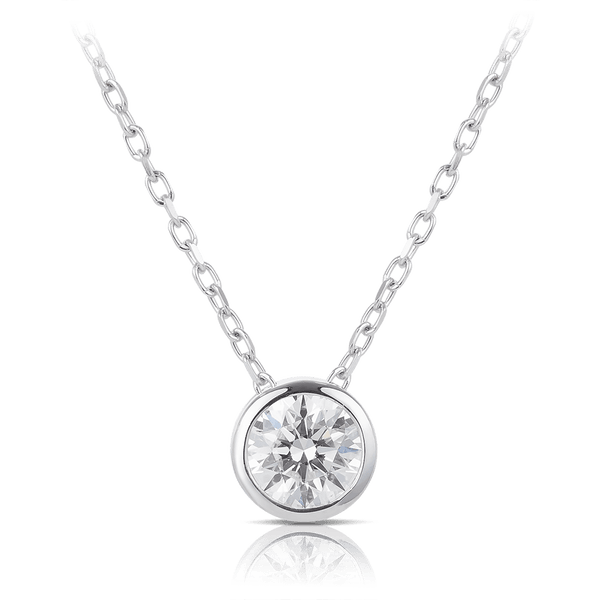 Quintessential 0.50 Carat Diamond Pendant in 18ct White Gold Hardy Brothers 
