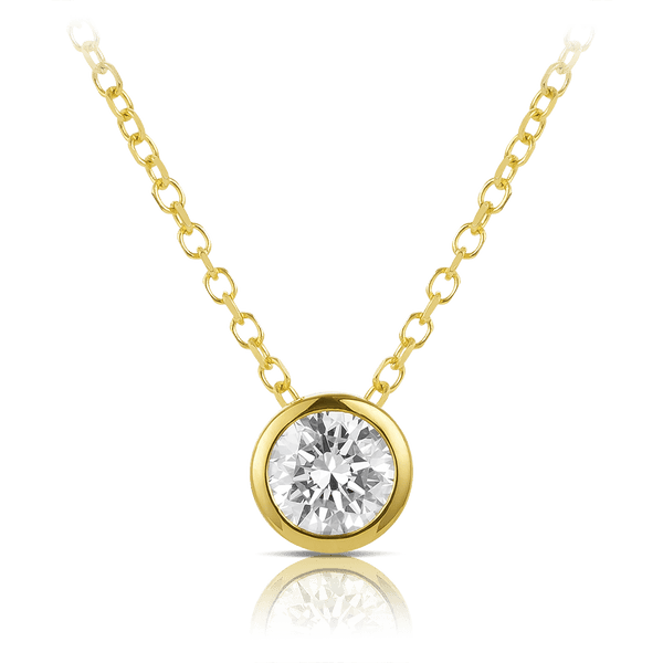 Quintessential 0.50 Carat Diamond Pendant in 18ct Yellow Gold Hardy Brothers 