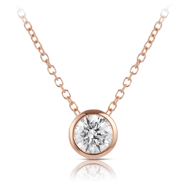 Quintessential 0.70 Carat Diamond Pendant in 18ct Rose Gold Hardy Brothers 