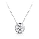 Quintessential 1.00c Carat Diamond Pendant in 18ct White Gold Hardy Brothers 