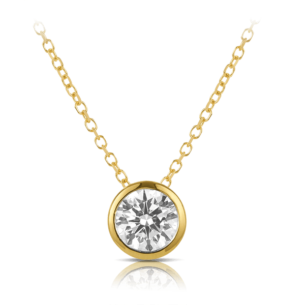 Quintessential 1.00 Carat Diamond Pendant in 18ct Yellow Gold Hardy Brothers 