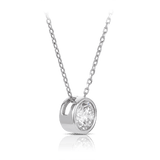 Quintessential 1.00c Carat Diamond Pendant in 18ct White Gold Hardy Brothers 