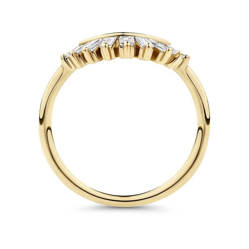 0.32 Carat Contour Diamond Wedding Ring in 18ct Yellow Gold Hardy Brothers 