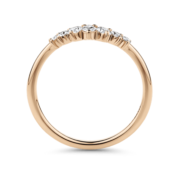 0.34 Carat Contour Diamond Wedding Ring in 18ct Rose Gold Hardy Brothers 