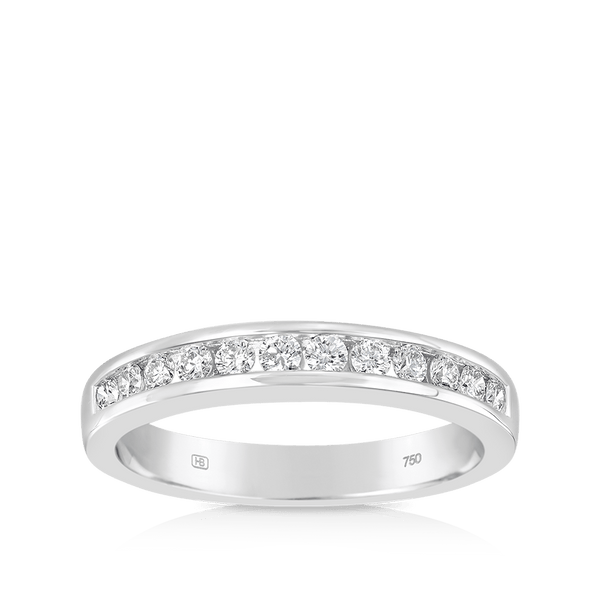 Quintessential 0.36c Carat Diamond Ring in 18ct White Gold Hardy Brothers 