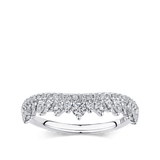 0.43 Carat Contour Diamond Wedding Ring in 18ct White Gold Hardy Brothers 