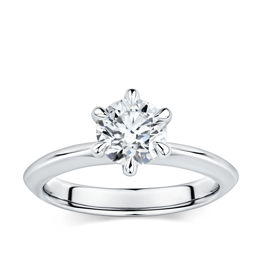 1 carat diamond platinum engagement ring deals