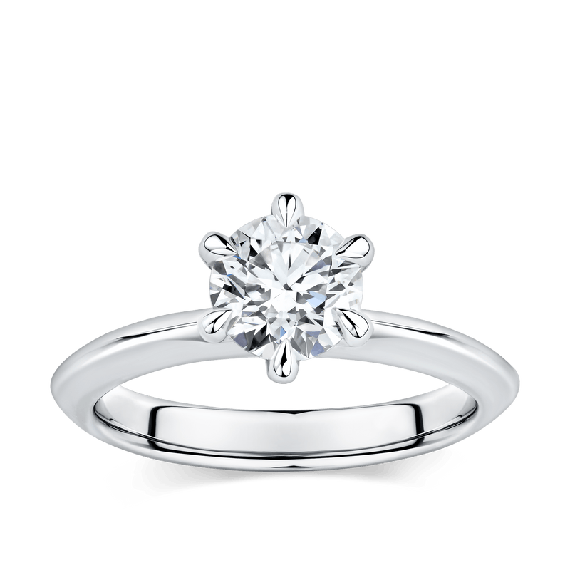 Arete 1.00 Carat Diamond Solitaire Engagement Ring in Platinum Hardy Brothers 