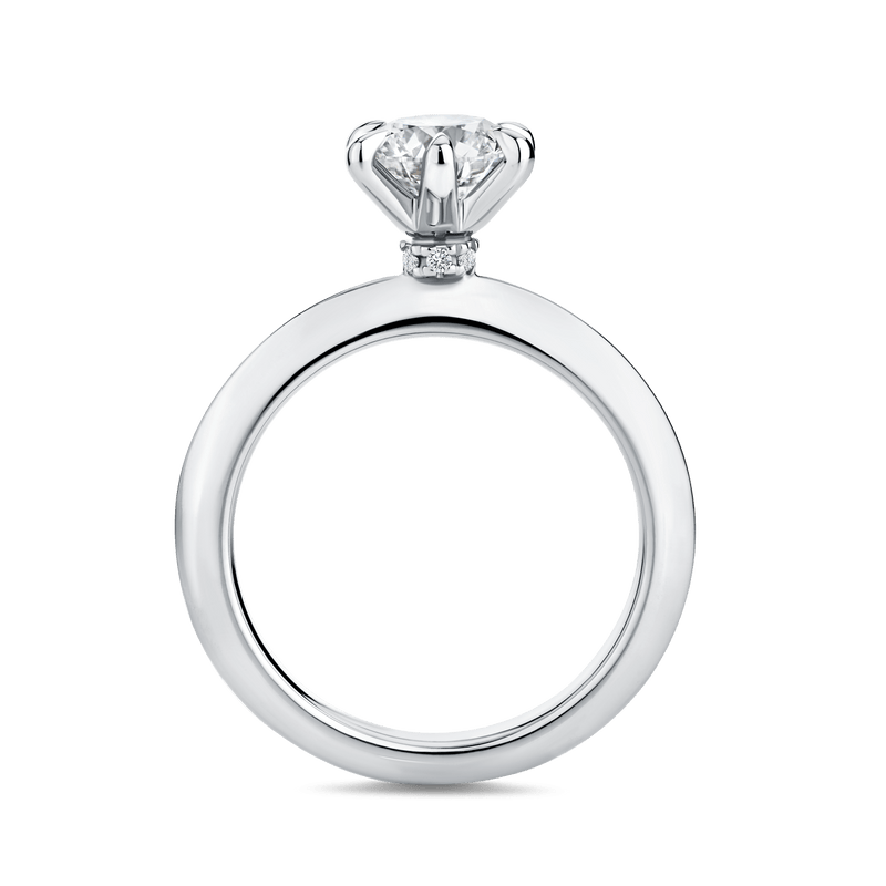 Arete 1.00 Carat Diamond Solitaire Engagement Ring in Platinum Hardy Brothers 