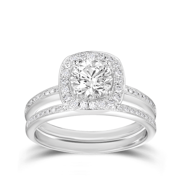 1.34ct Diamond Bridal Set Hardy Brothers Jewellers