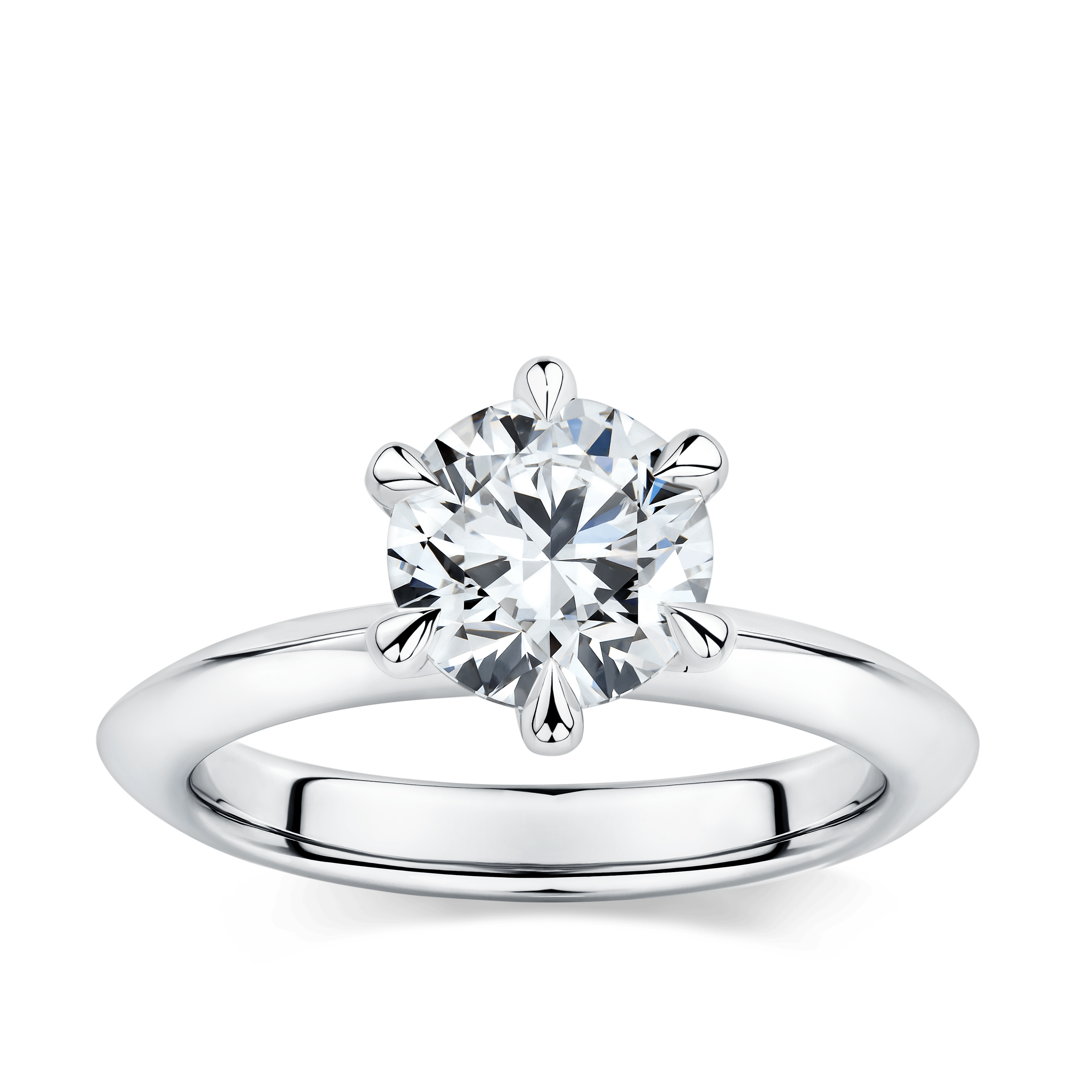 Arete 1.50 Carat Diamond Solitaire Engagement Ring in Platinum
