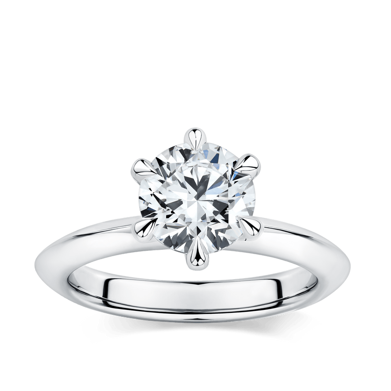 Arete 1.50 Carat Diamond Solitaire Engagement Ring in Platinum