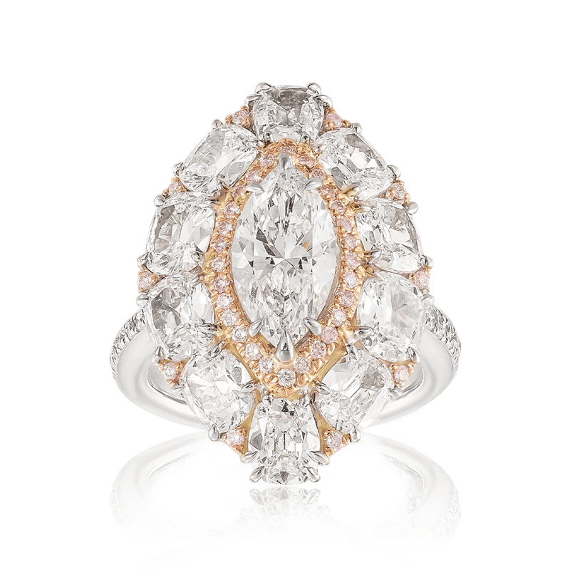 Vault 1.54 Carat Marquise Diamond Ring in 18ct White Gold Hardy Brothers 