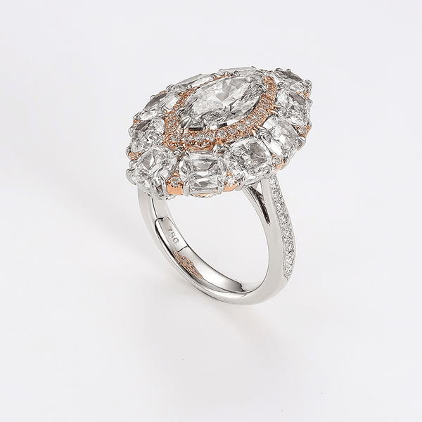 Vault 1.54 Carat Marquise Diamond Ring in 18ct White Gold Hardy Brothers 