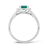 1.60ct Emerald and Baguette Diamond Ring Hardy Brothers Jewellers