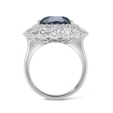 Vault 13.97 Carat Australian Sapphire and Diamond Ring in 18ct White Gold Hardy Brothers 