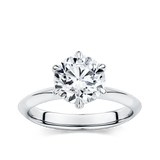 Arete 2.00 Carat Diamond Solitaire Engagement Ring in Platinum Hardy Brothers 