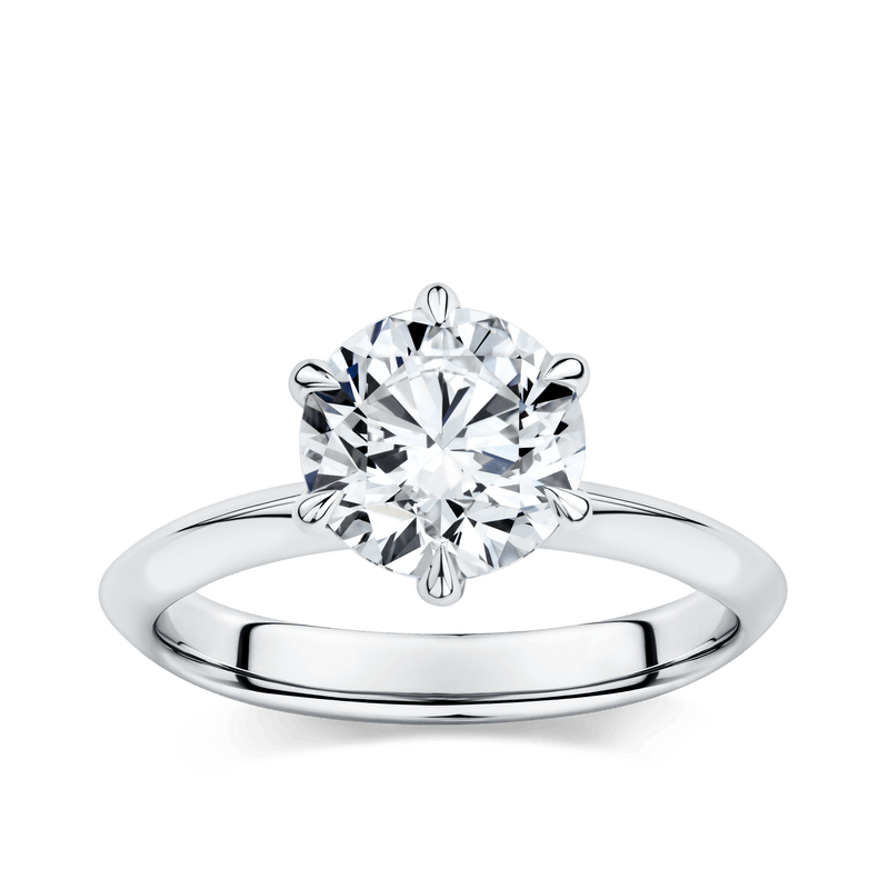 Arete 2.00 Carat Diamond Solitaire Engagement Ring in Platinum Hardy Brothers 