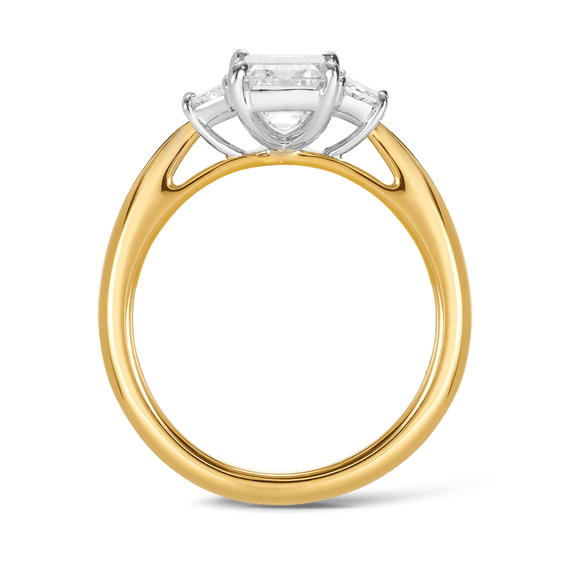 Trilogy engagement ring online white gold