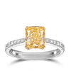 Vault 2.35 Carat Fancy Yellow Diamond Ring in 18ct White Gold Hardy Brothers 