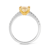 Vault 2.35 Carat Fancy Yellow Diamond Ring in 18ct White Gold Hardy Brothers 