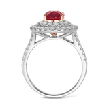 Vault 2.54 Carat Pigeons Blood Burmese Ruby Ring in 18ct White Gold Hardy Brothers 