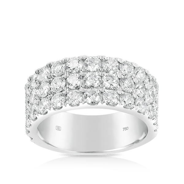 Quintessential 3.00 Carat Diamond Ring in 18ct White Gold Hardy Brothers Jewellers