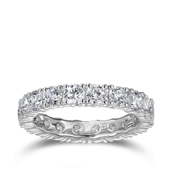 3.24 Carat Diamond Eternity Ring in 18ct White Gold Hardy Brothers 