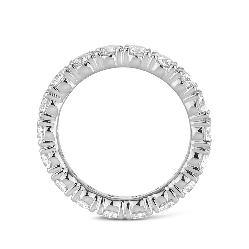 18ct white gold online half eternity ring