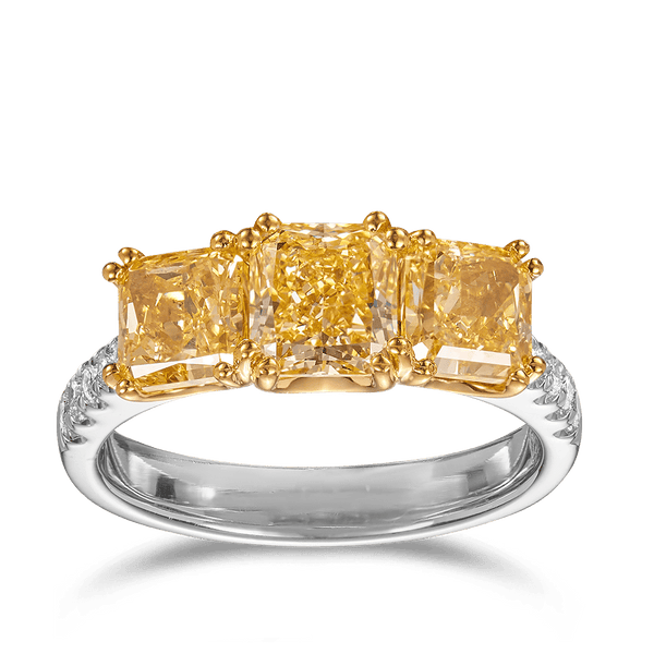 Yellow diamond best sale wedding ring