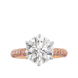Vault 3.88 Carat Diamond Solitaire and Argyle Pink Diamond Ring Hardy Brothers 