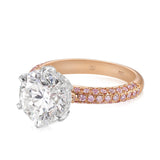 Vault 3.88 Carat Diamond Solitaire and Argyle Pink Diamond Ring Hardy Brothers 