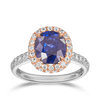 3.95 Carat Ceylon Sapphire and Diamond Ring in 18ct White Gold Hardy Brothers 