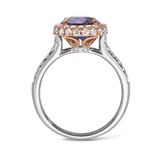 3.95 Carat Ceylon Sapphire and Diamond Ring in 18ct White Gold Hardy Brothers 