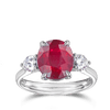 Vault 4.53 Carat Mozambique Ruby Ring in 18ct White Gold Hardy Brothers 