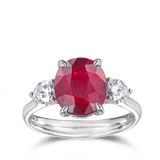 Vault 4.53 Carat Mozambique Ruby Ring in 18ct White Gold Hardy Brothers 