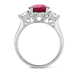 Vault 4.53 Carat Mozambique Ruby Ring in 18ct White Gold Hardy Brothers 