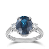 4.59 Carat Sapphire and Diamond Ring in 18ct White Gold Hardy Brothers 