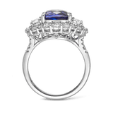 Vault Madagascan Royal Blue Sapphire Ring in 18ct White Gold Hardy Brothers 