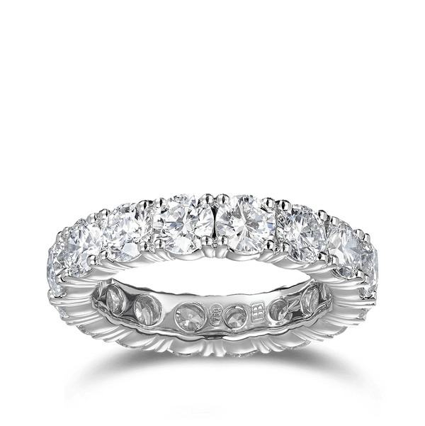 4.80 Carat Diamond Eternity Ring in 18ct White Gold Hardy Brothers Jewellers