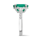 Vault 4.84 Carat Colombian Emerald and Diamond Ring in 18ct White Gold Hardy Brothers 