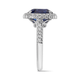 5.29 Carat Sapphire and Diamond Ring in 18ct White Gold