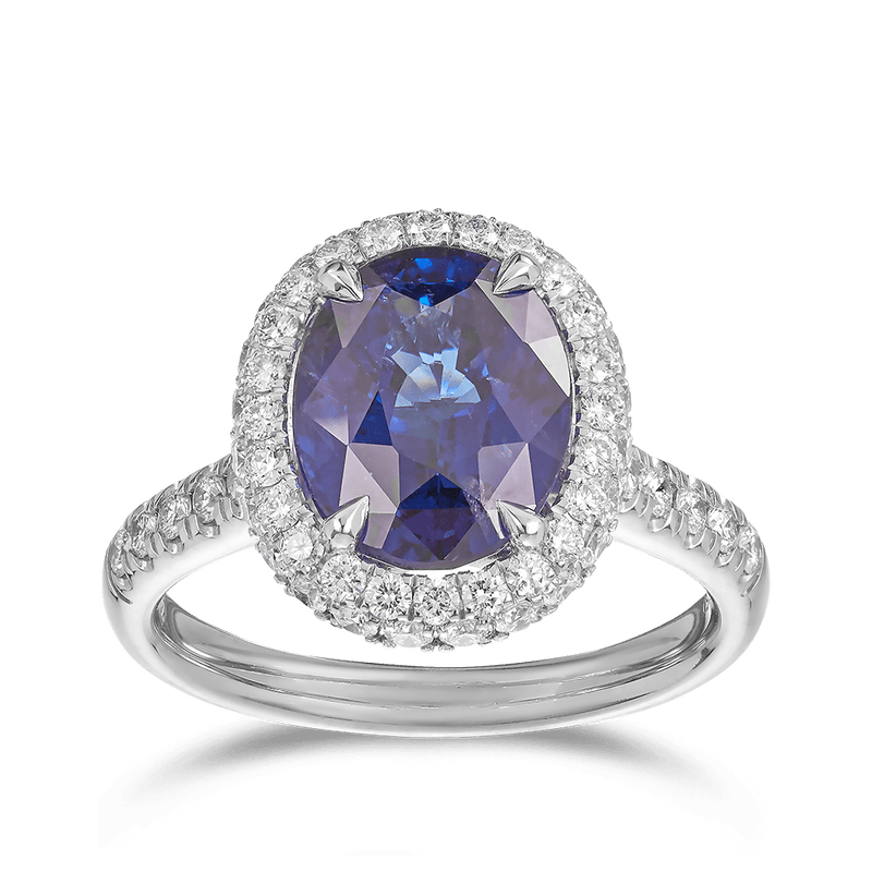 Ceylon sapphire and diamond ring deals