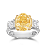 Vault 6.02 Carat Yellow and White Diamond Ring Hardy Brothers 