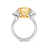 Vault 6.02 Carat Yellow and White Diamond Ring Hardy Brothers 