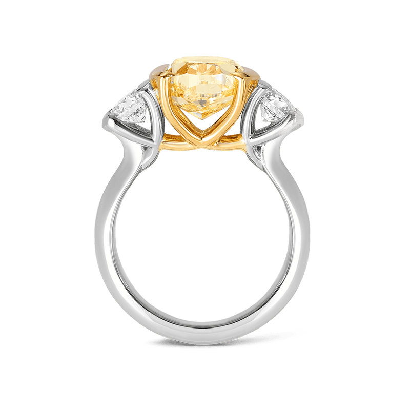 Vault 6.02 Carat Yellow and White Diamond Ring Hardy Brothers 